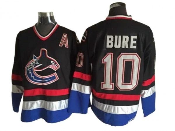 Vancouver Canucks #10 Pavel Bure 2005 Vintage CCM Jersey - Black by Hockey David
