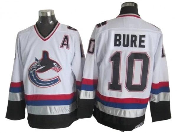 Vancouver Canucks #10 Pavel Bure 2005 Vintage CCM Jersey -White by Hockey David
