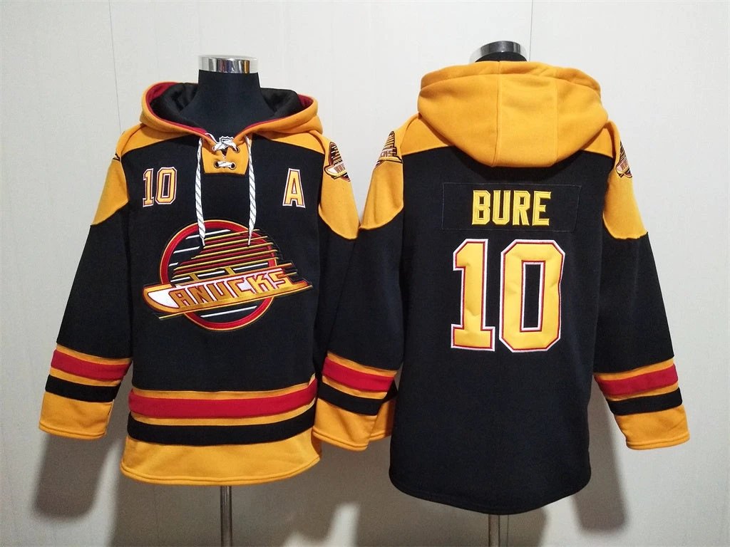 Vancouver Canucks #10 Pavel Bure Pullover Hoodie by Hoodie Pullover