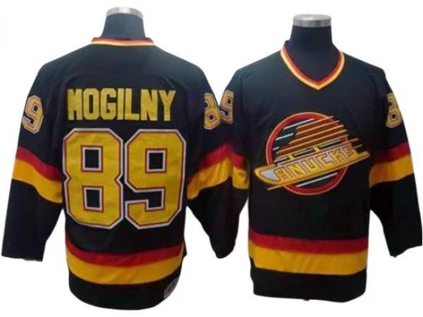 Vancouver Canucks #89 Alexander Mogilny 1994 Vintage CCM Jersey - Black by Hockey David