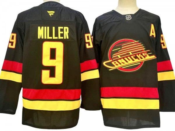 Vancouver Canucks #9 J.T. Miller Black 2024 Alternate Jersey by Hockey David