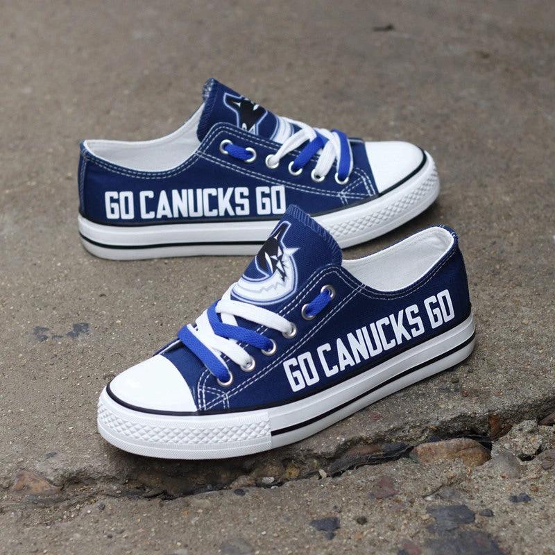 Vancouver Canucks Low Top Canvas Sport Sneakers Shoes For Men Women Fans by Crocs