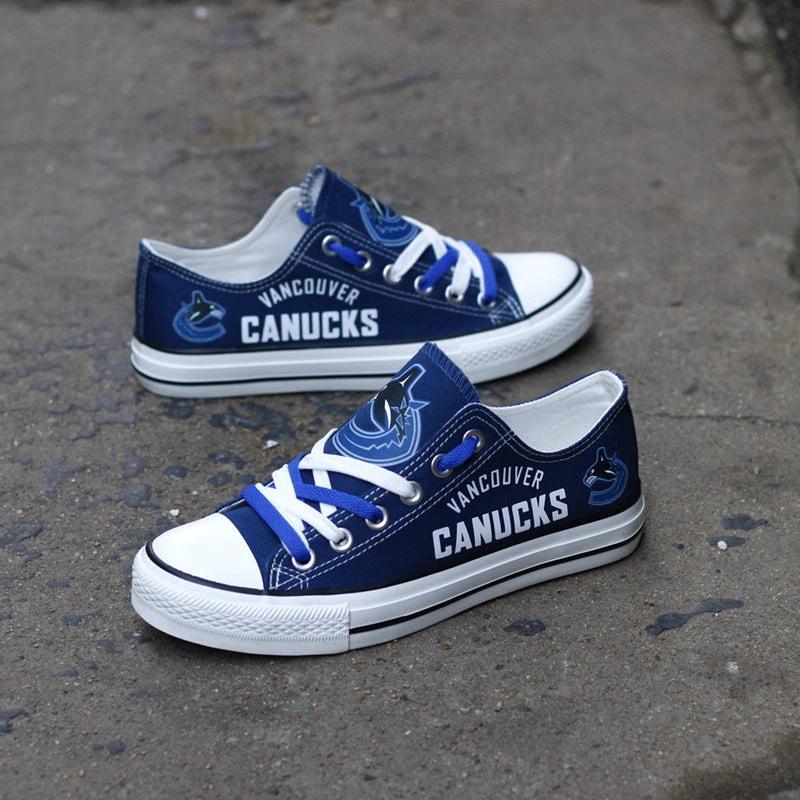Vancouver Canucks Low Top Canvas Sport Sneakers Shoes For Men Women Fans by Crocs