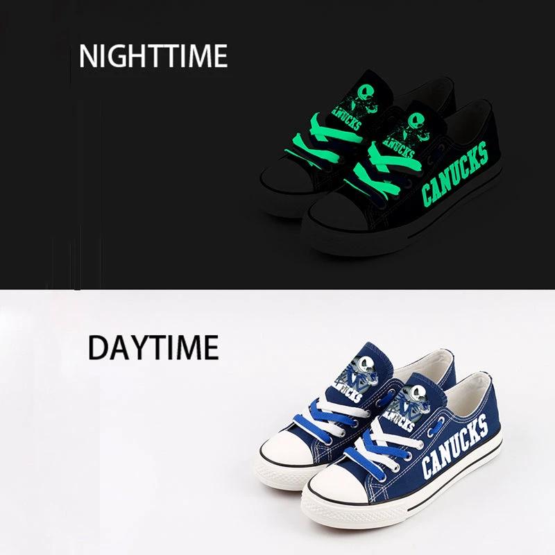 Vancouver Canucks Low Top Canvas Sport Sneakers Shoes For Men Women Fans by Crocs