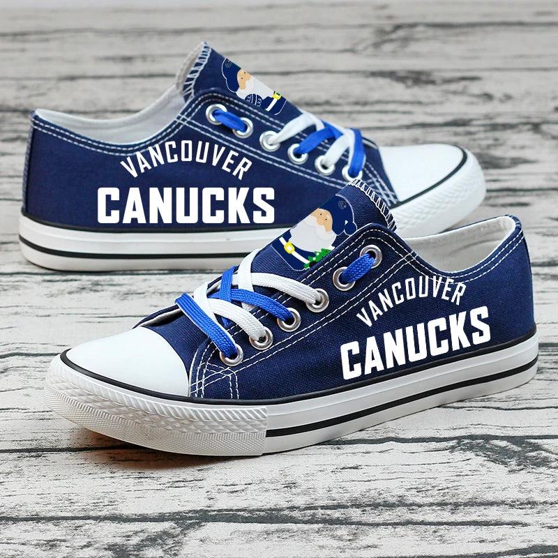 Vancouver Canucks Low Top Canvas Sport Sneakers Shoes For Men Women Fans by Crocs