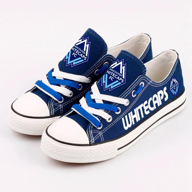 Vancouver Whitecaps FC Low Top Canvas Sport Sneakers Shoes For Men Women Fans by Crocs