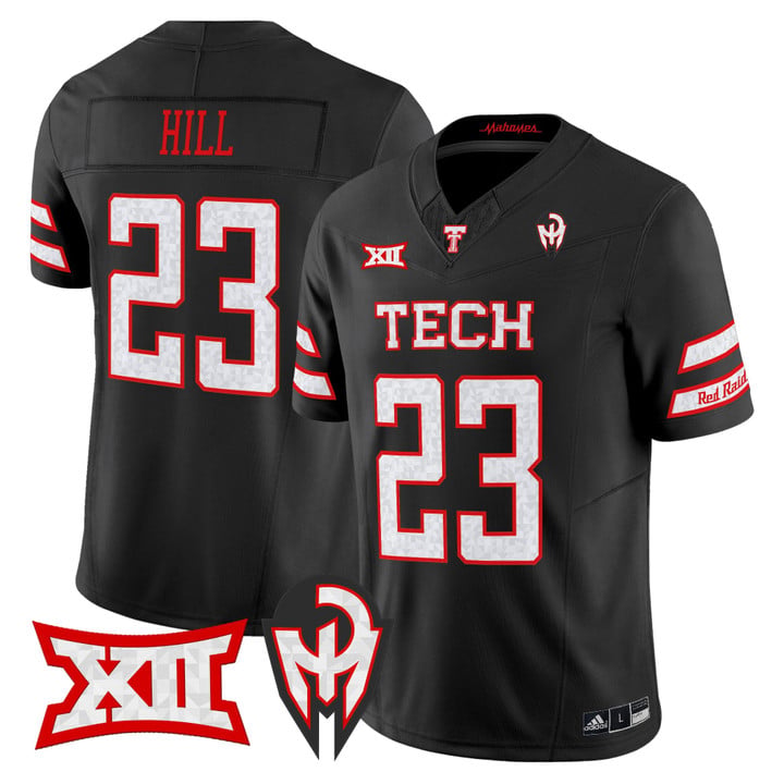 Adam Hill Jersey #23 Texas Tech Red Raiders Too Cold Vapor Stitched by My Store NCAA Football Jerseys