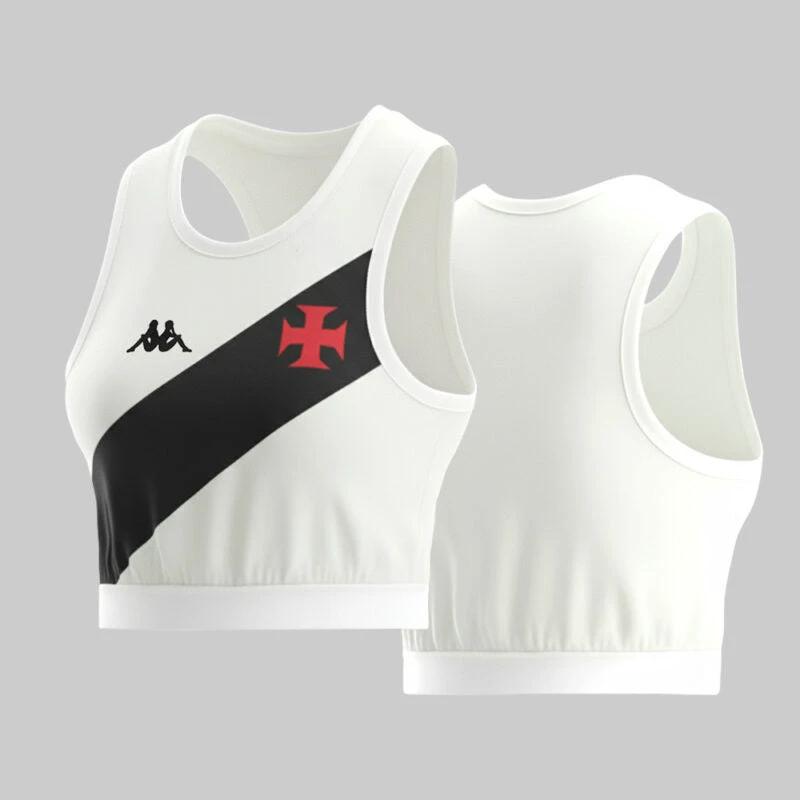Vasco da Gama 202526 Crop Jersey Classic Fan Essential Womens Soccer Top – White Cross by Soccer Jersey