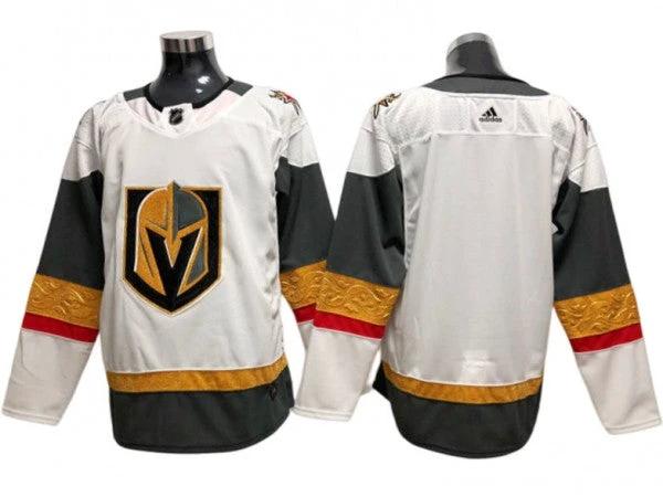 Vegas Golden Knights Blank White Away Jersey by Hockey David