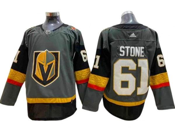 Vegas Golden Knights #61 Mark Stone Grey Home Jersey by Hockey David