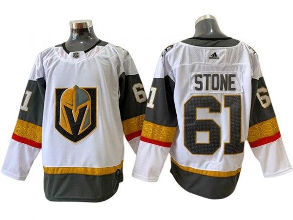 Vegas Golden Knights #61 Mark Stone White Away Jersey by Hockey David