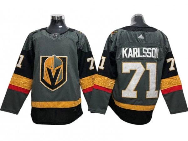 Vegas Golden Knights #71 William Karlsson Grey Home Jersey by Hockey David
