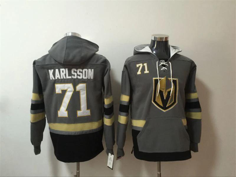 Vegas Golden Knights #71 William Karlsson Pullover Hoodie by Hoodie Pullover