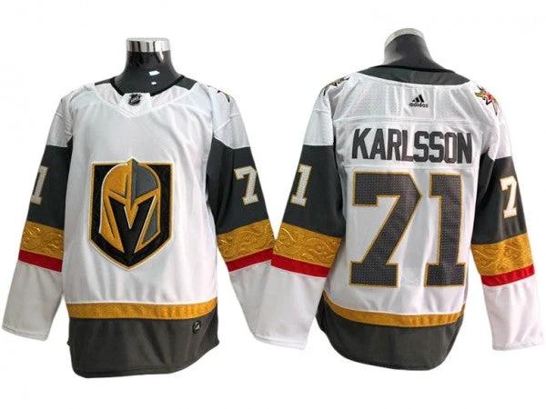Vegas Golden Knights #71 William Karlsson White Away Jersey by Hockey David