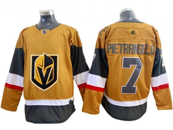 Vegas Golden Knights #7 Alex Pietrangelo Gold Alternate Jersey by Hockey David
