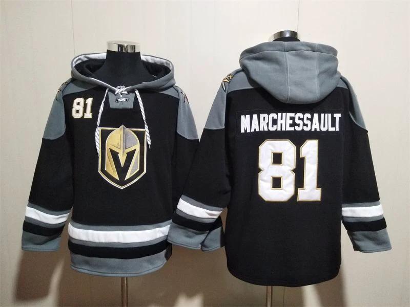 Vegas Golden Knights #81 Jonathan Marchessault Pullover Hoodie by Hoodie Pullover