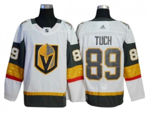 Vegas Golden Knights #89 Alex Tuch White Away Jersey by Hockey David