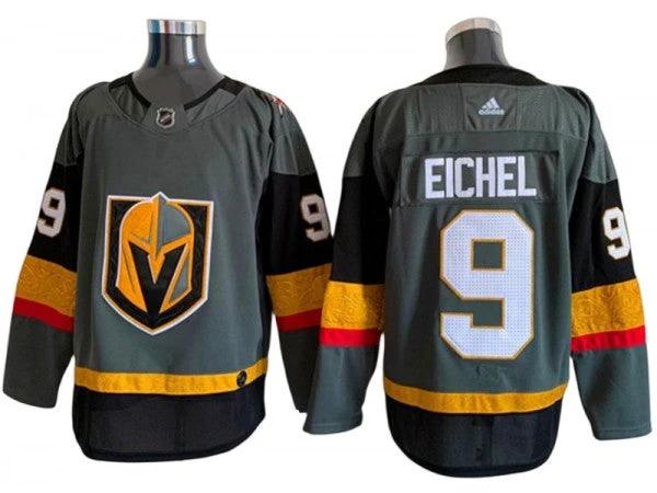 Vegas Golden Knights #9 Jack Eichel Grey Home Jersey by Hockey David