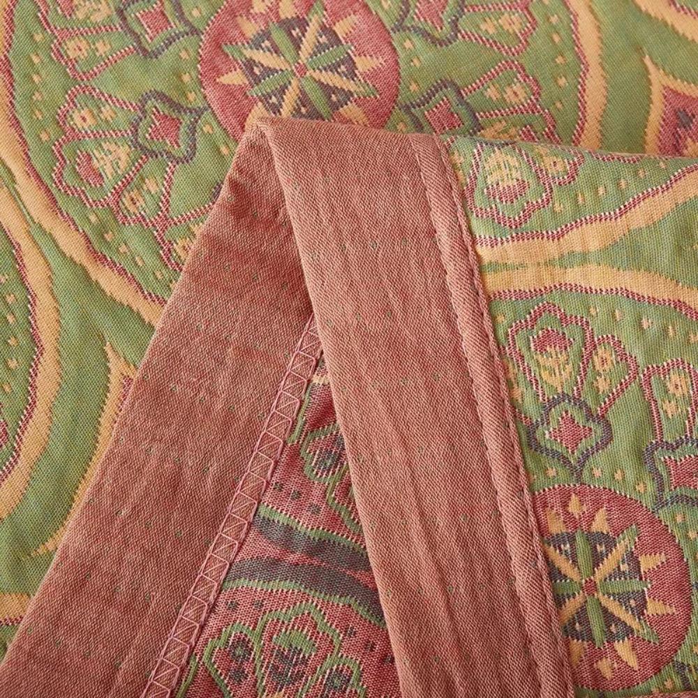 Velina Reversible Cotton Summer Blanket by Casa & Beyond