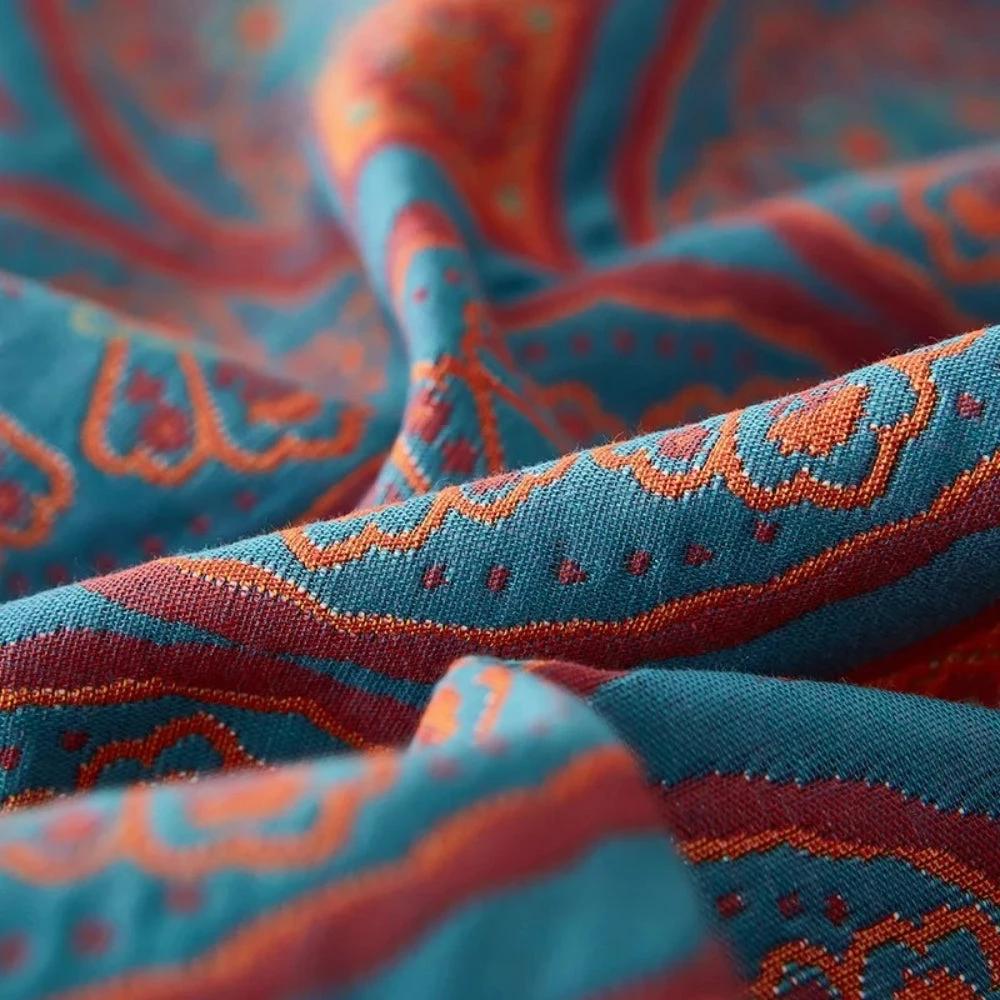 Velina Reversible Cotton Summer Blanket by Casa & Beyond
