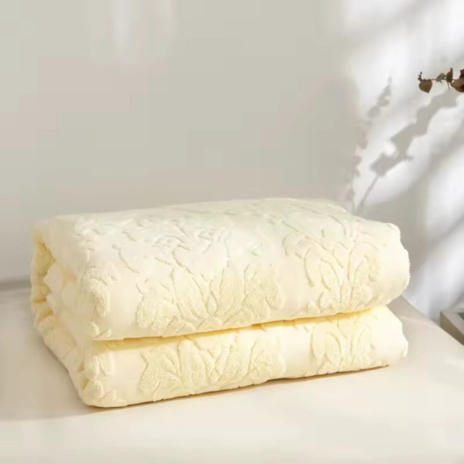 Velour Blossom Dream Throw Blanket by Casa & Beyond