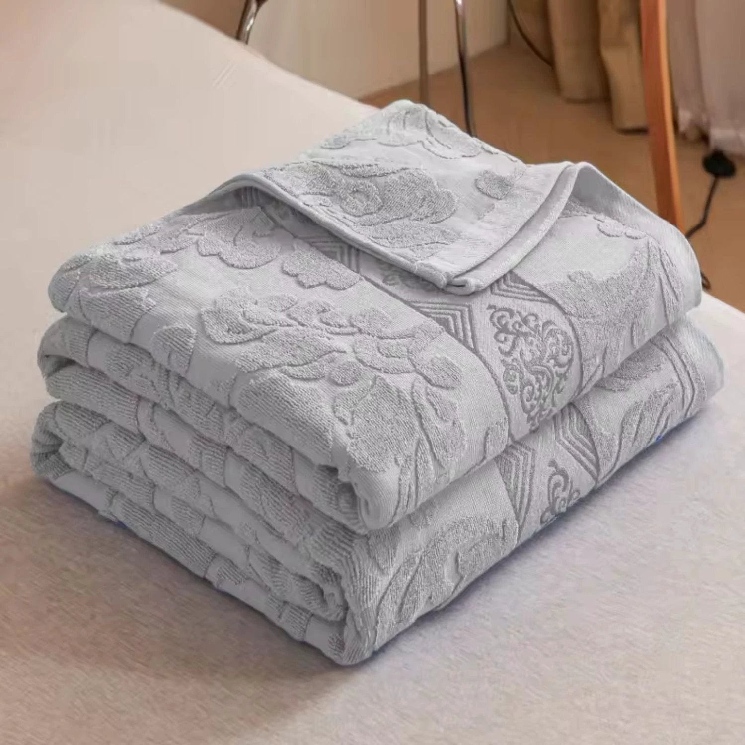 Velour Blossom Dream Throw Blanket by Casa & Beyond