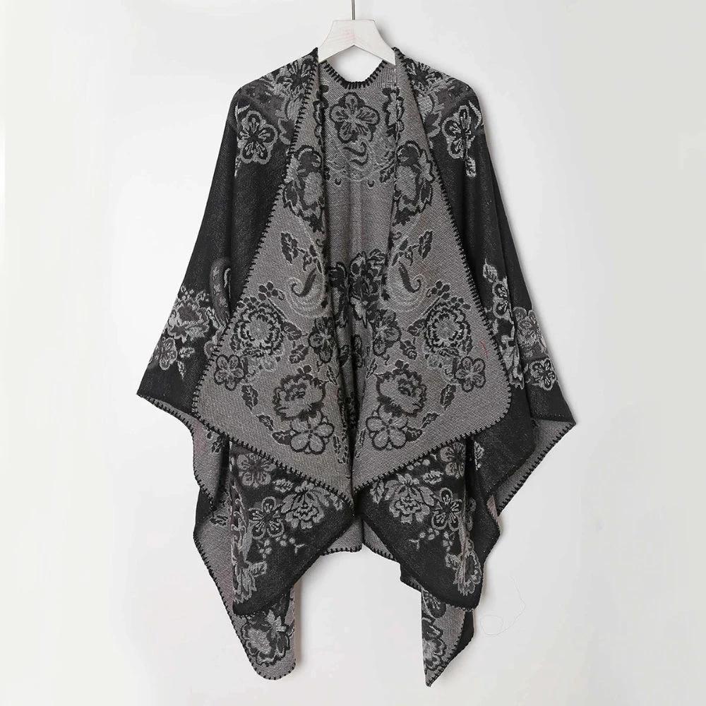 Velouria Vintage Acrylic Poncho by Casa & Beyond
