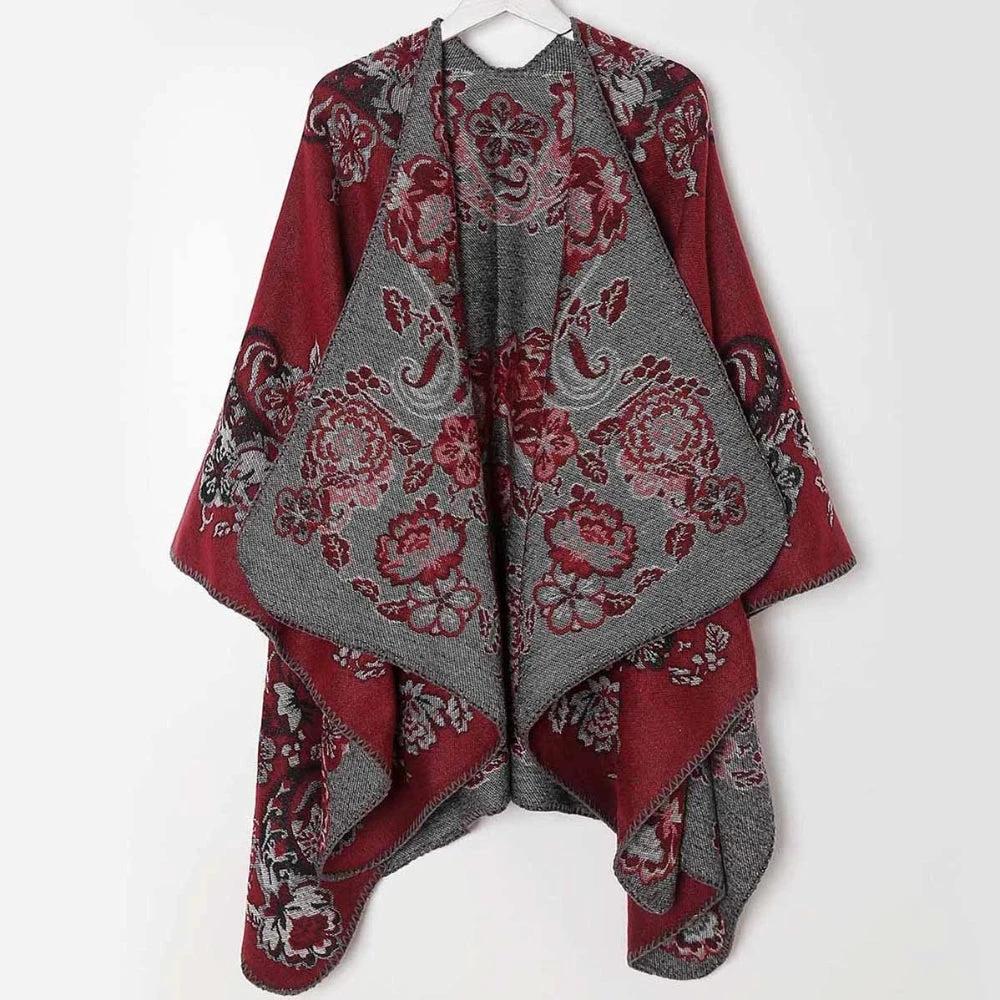 Velouria Vintage Acrylic Poncho by Casa & Beyond