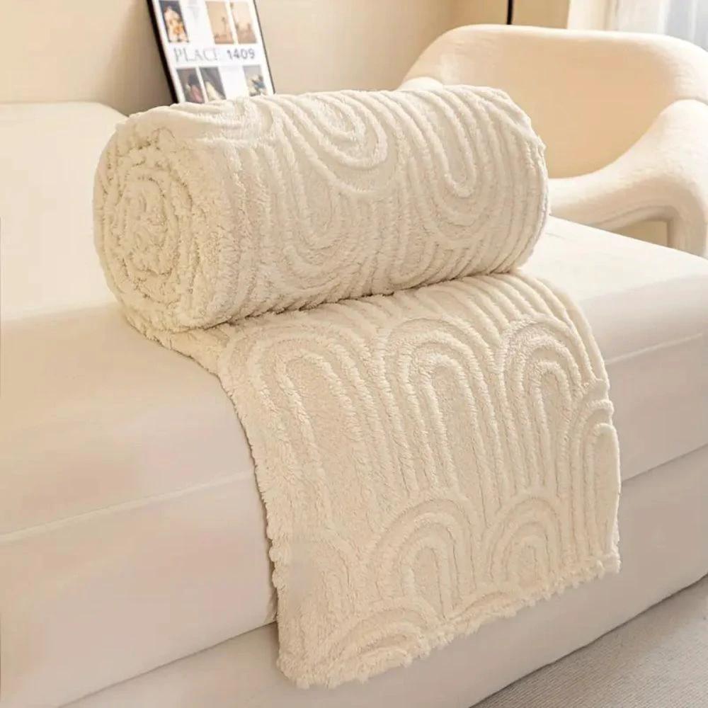Velura Arch Plush Blanket by Casa & Beyond