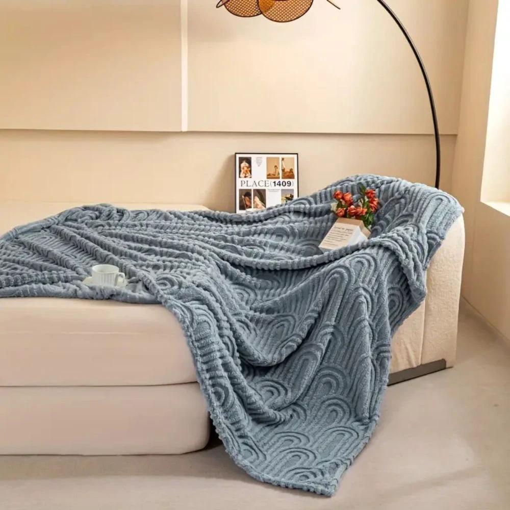 Velura Arch Plush Blanket by Casa & Beyond