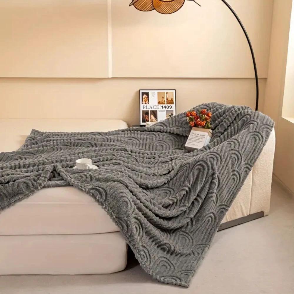 Velura Arch Plush Blanket by Casa & Beyond