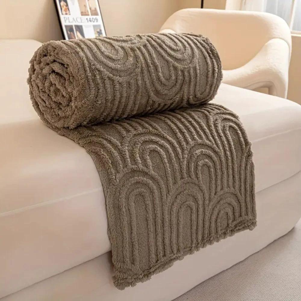 Velura Arch Plush Blanket by Casa & Beyond