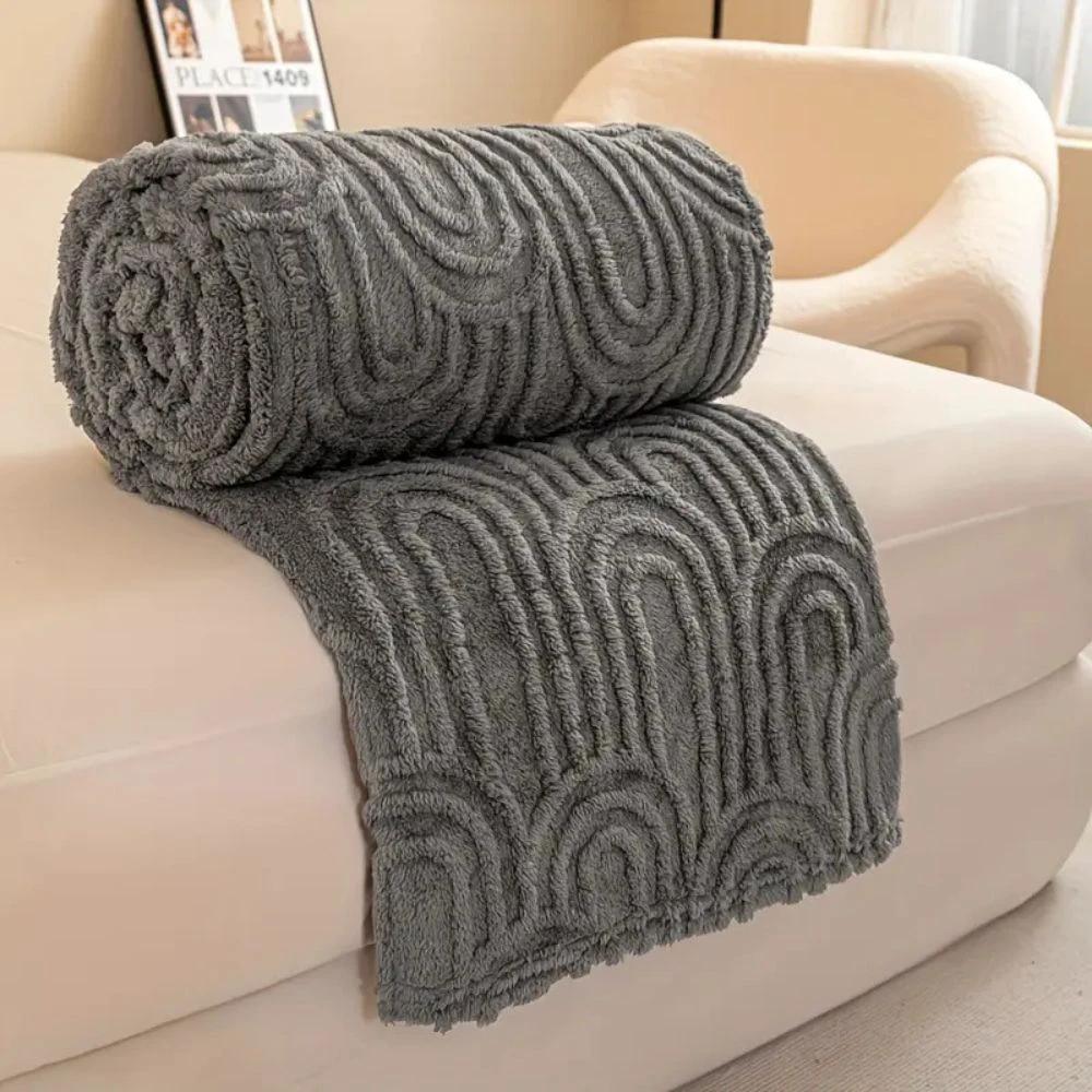 Velura Arch Plush Blanket by Casa & Beyond