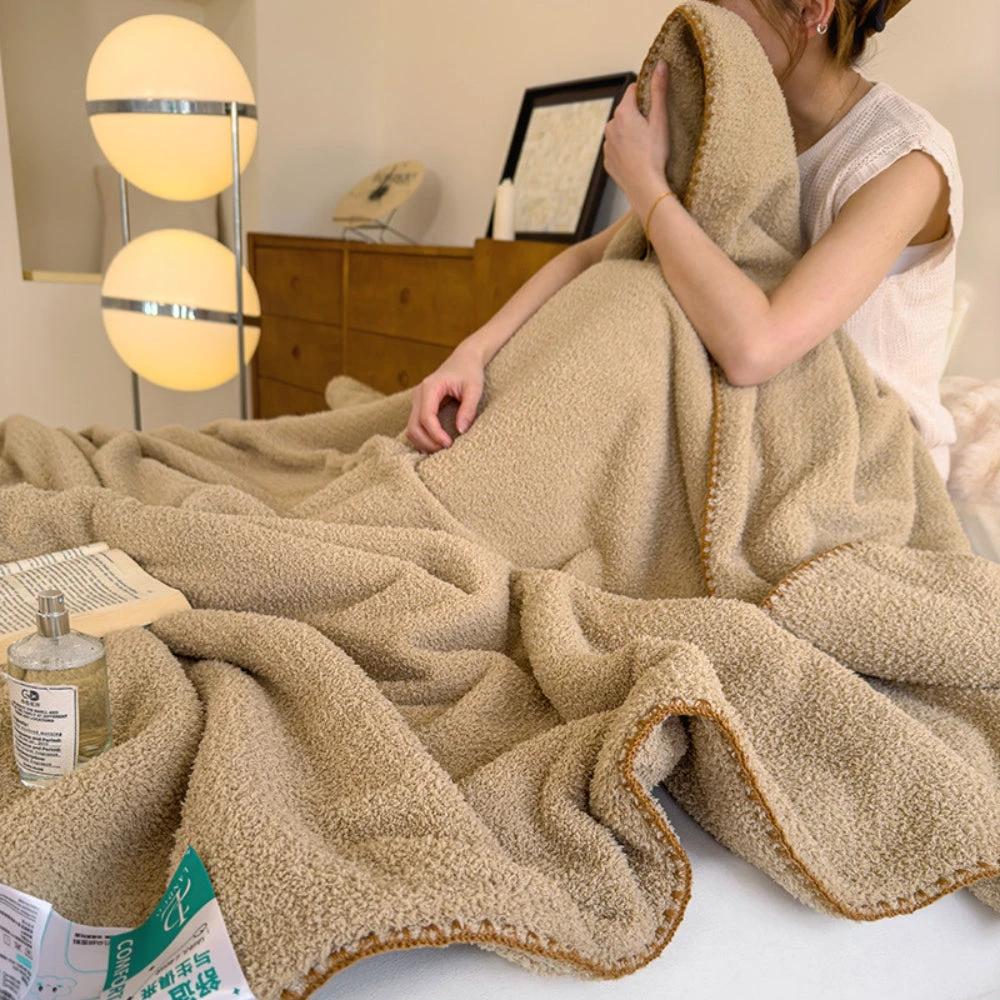 Veluvia Bouclé Plush Winter Blanket by Casa & Beyond