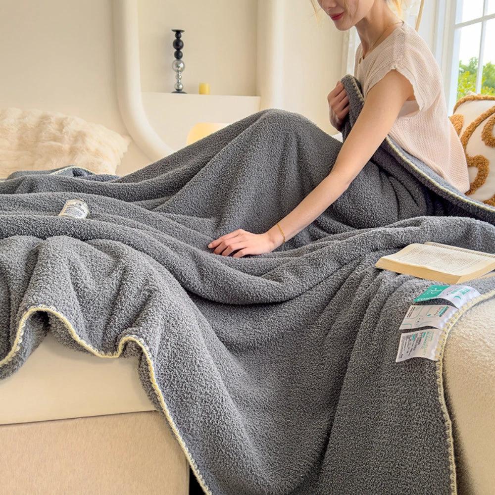 Veluvia Bouclé Plush Winter Blanket by Casa & Beyond