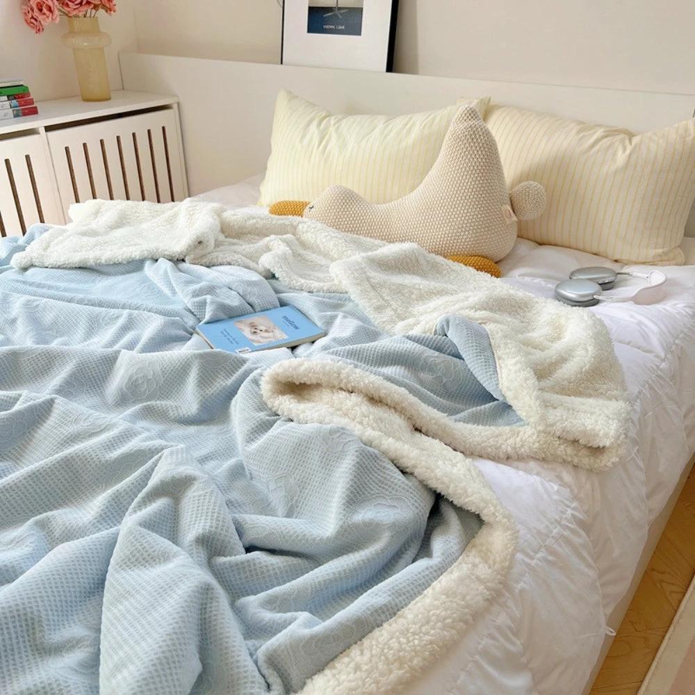 Solène Floral Embossed Sherpa Blanket by Casa & Beyond