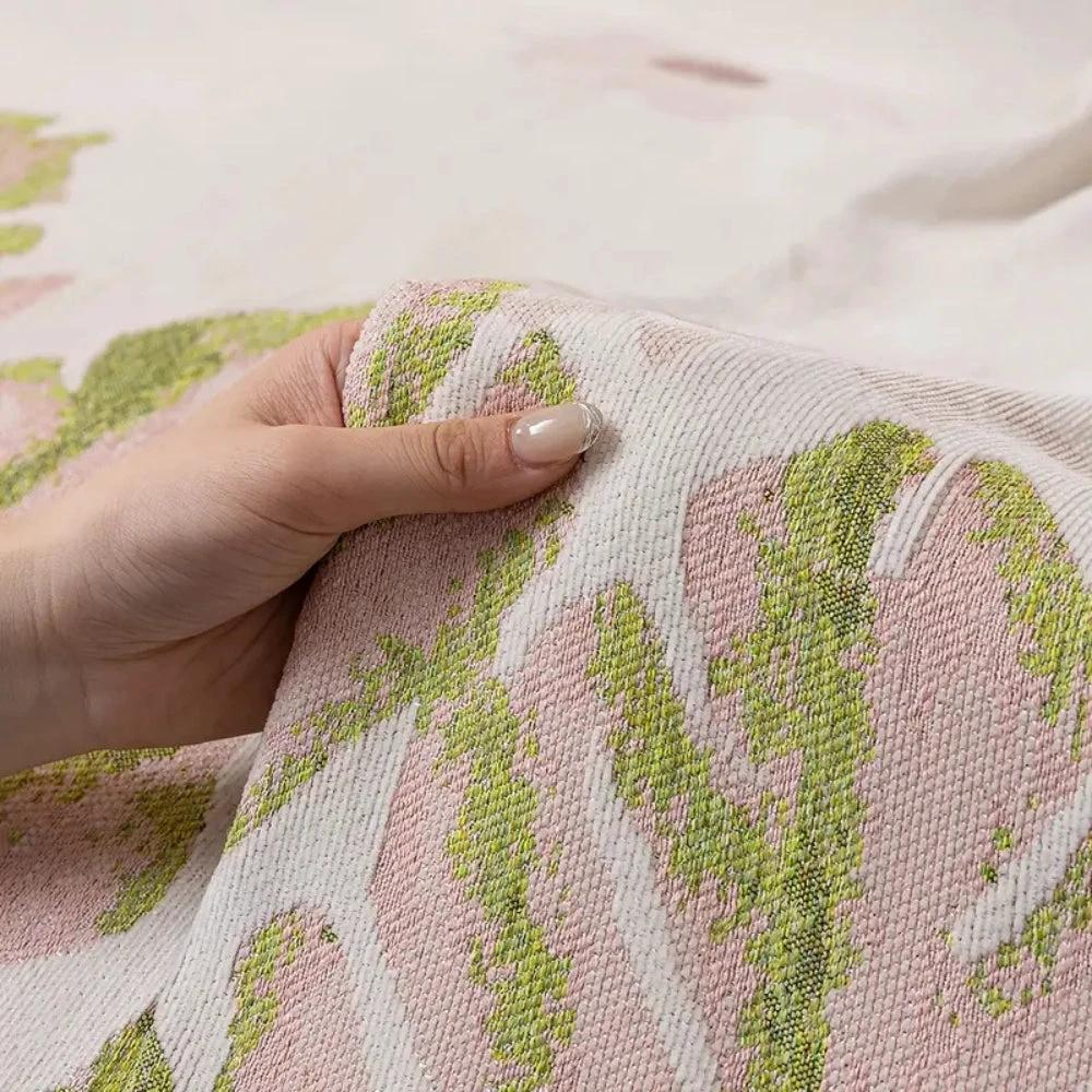 Verdure Leaf Pattern Chenille Sofa Cover by Casa & Beyond