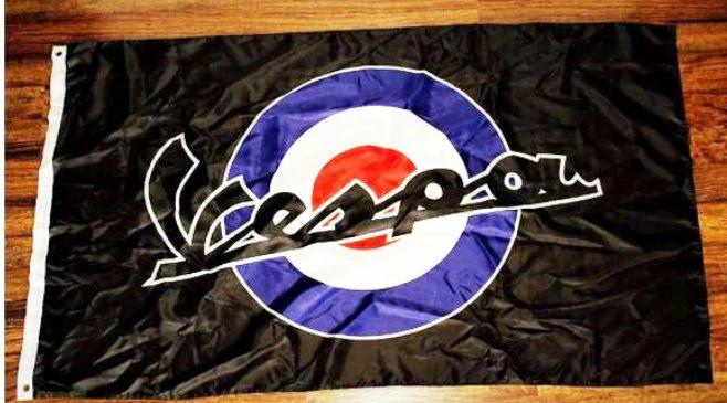 Vespa Motor Flag3X5 Ft Polyester Banner USA 90x150cm by flagsjustdoit
