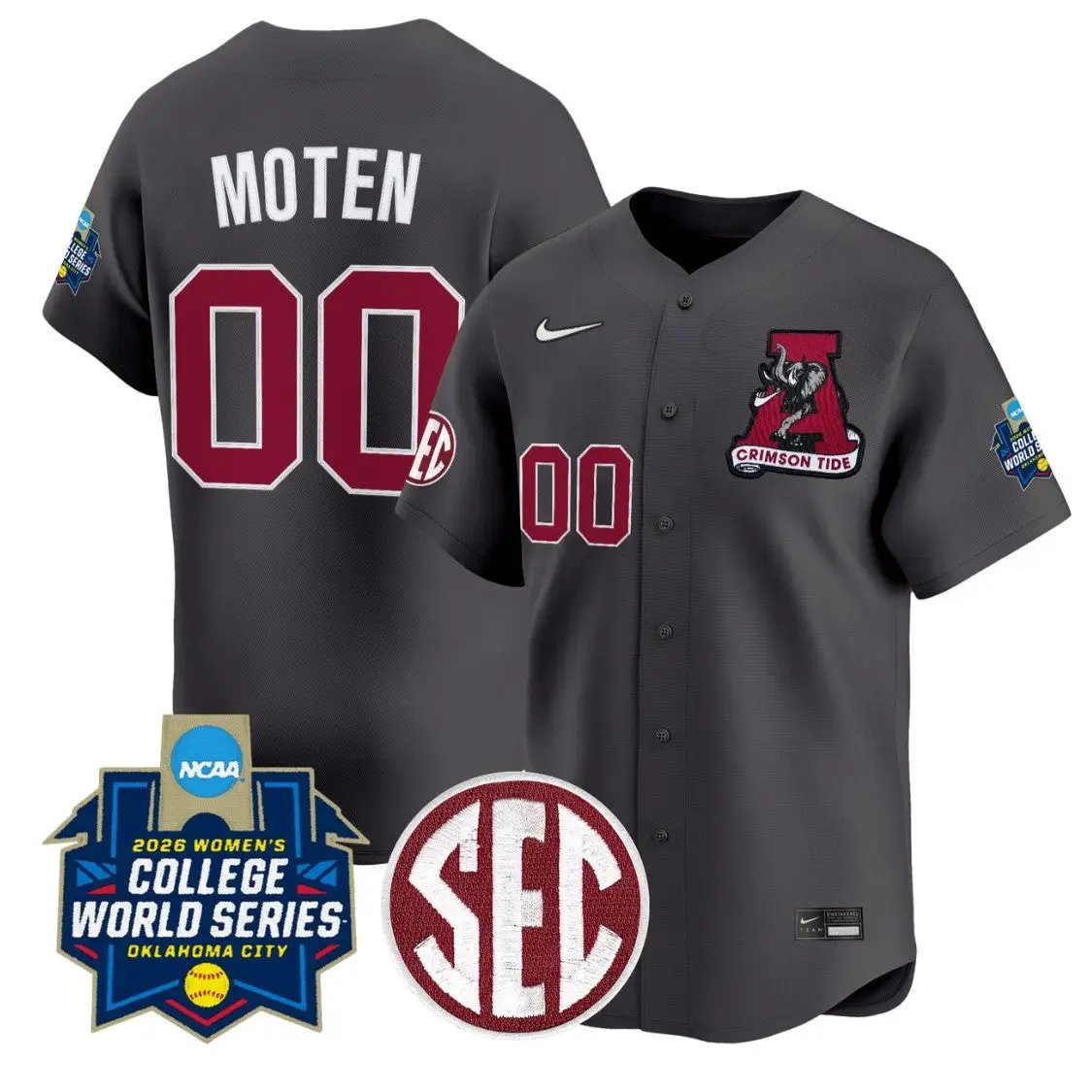 Vic Moten Jersey #00 Alabama Softball 2026 World Series Stitched by My Store
