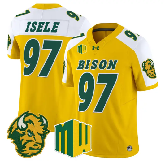 Victor Isele Jersey #97 North Dakota State Bison 2026 Vapor Stitched by My Store NCAA Football Jerseys