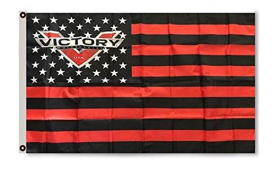 Victory Motorcycle USA Flag 3X5 Ft Polyester Banner USA 90x150cm by flagsjustdoit