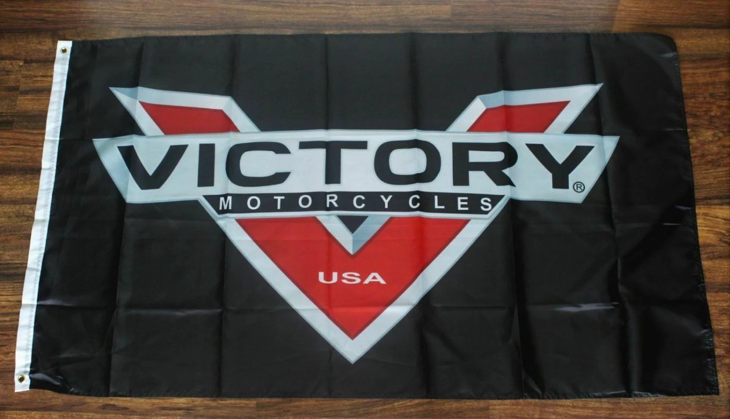 Victory Motorcycles Flag Banner Motorcycle Bike Moto GP Man Cave V Logo USA by flagsjustdoit