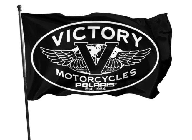 Victory Motorcycles Polaris Flag 3X5 Ft Polyester Banner USA 90x150cm by flagsjustdoit