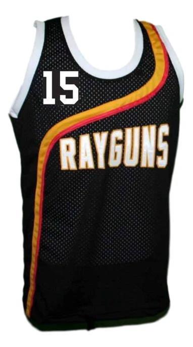 Vince Carter Jersey #15 Roswell Rayguns Basketball Sewn Black by My store basketball