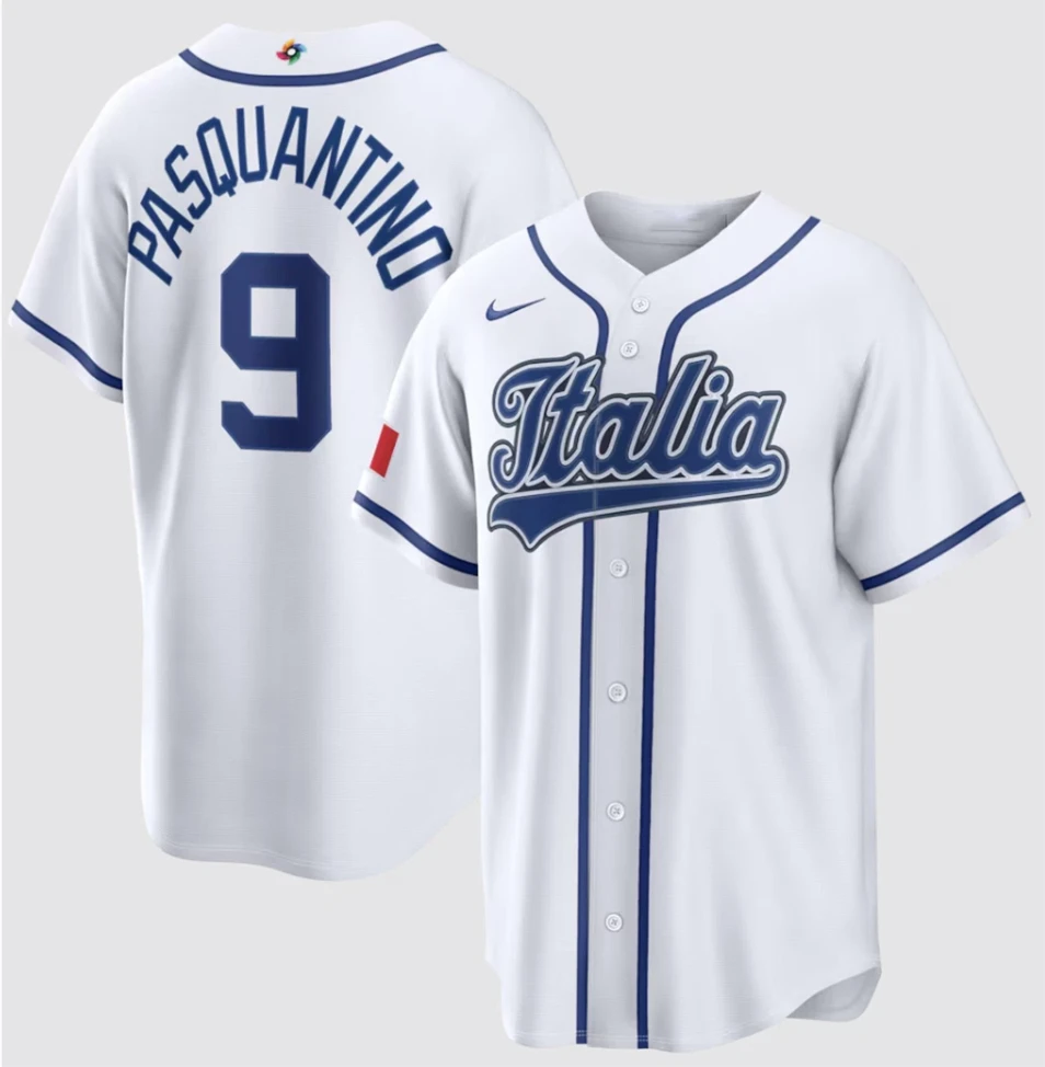 Vinnie Pasquantino Jersey #9 Italy Baseball 2026 World Baseball Classic Stitched White by My Store