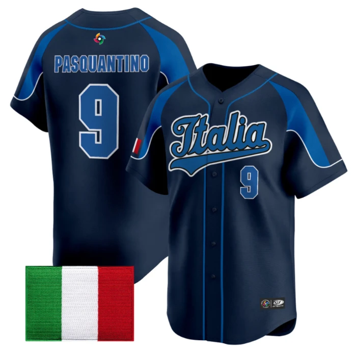 Vinnie Pasquantino Jersey #9 Team Italy 2026 World Baseball Stitched by My Store