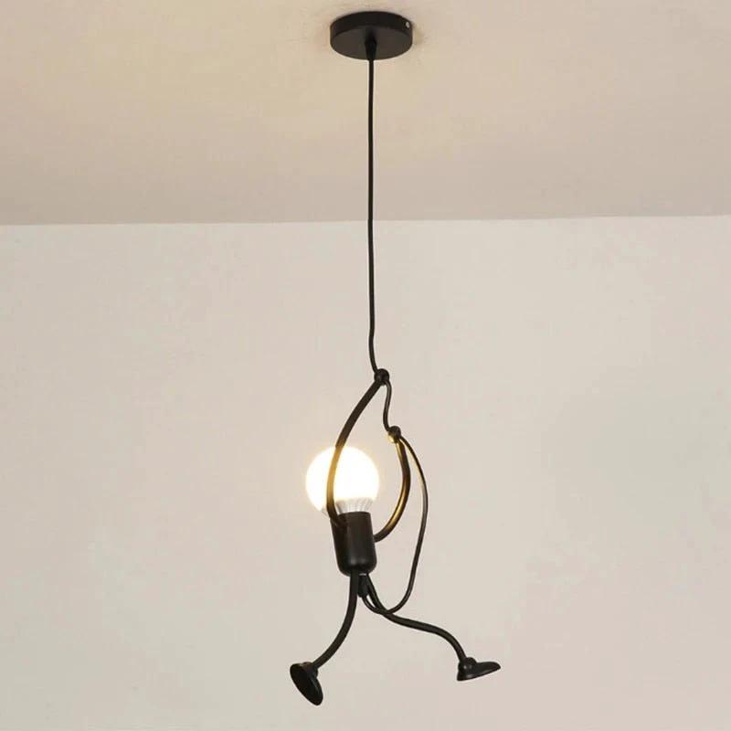 FunkyLight | Retro Pendant Light Iron Man Bowlift by Bowlift