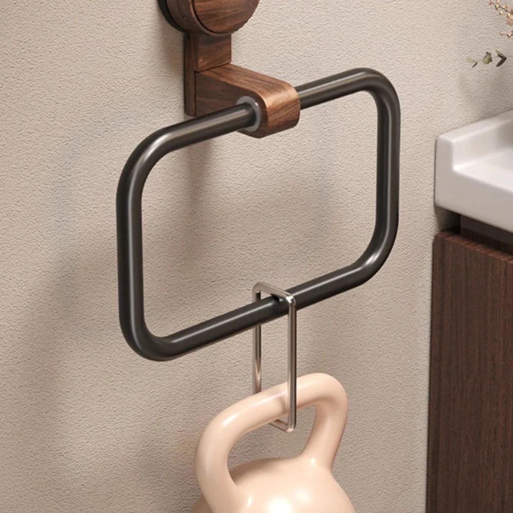 Vintage Wood Removable Towel Rack by Casa & Beyond