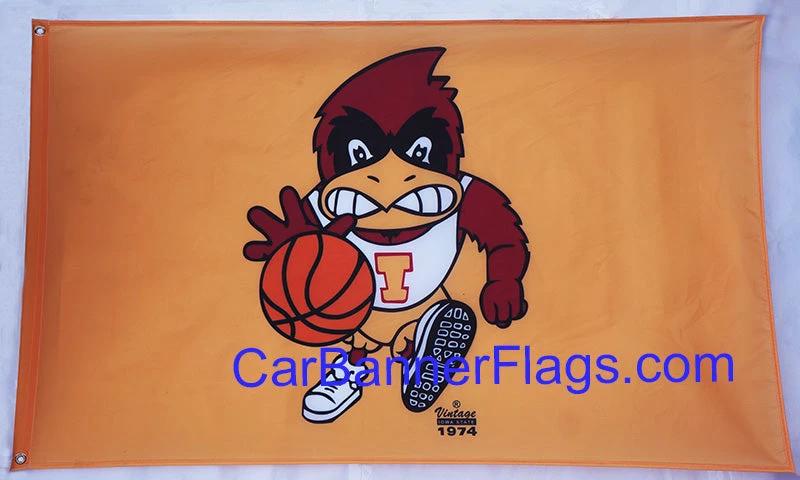 Iowa State Cyclones Flag-3x5 FT NCAA Iowa State University Banner-100% polyester-one side & 2 sides by flagsshop