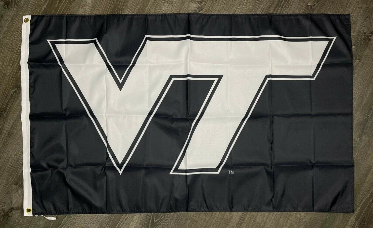 Virginia Tech Hokies Logo Flag 3x5 ft Black Sports Banner Man-Cave Garage by flagsjustdoit